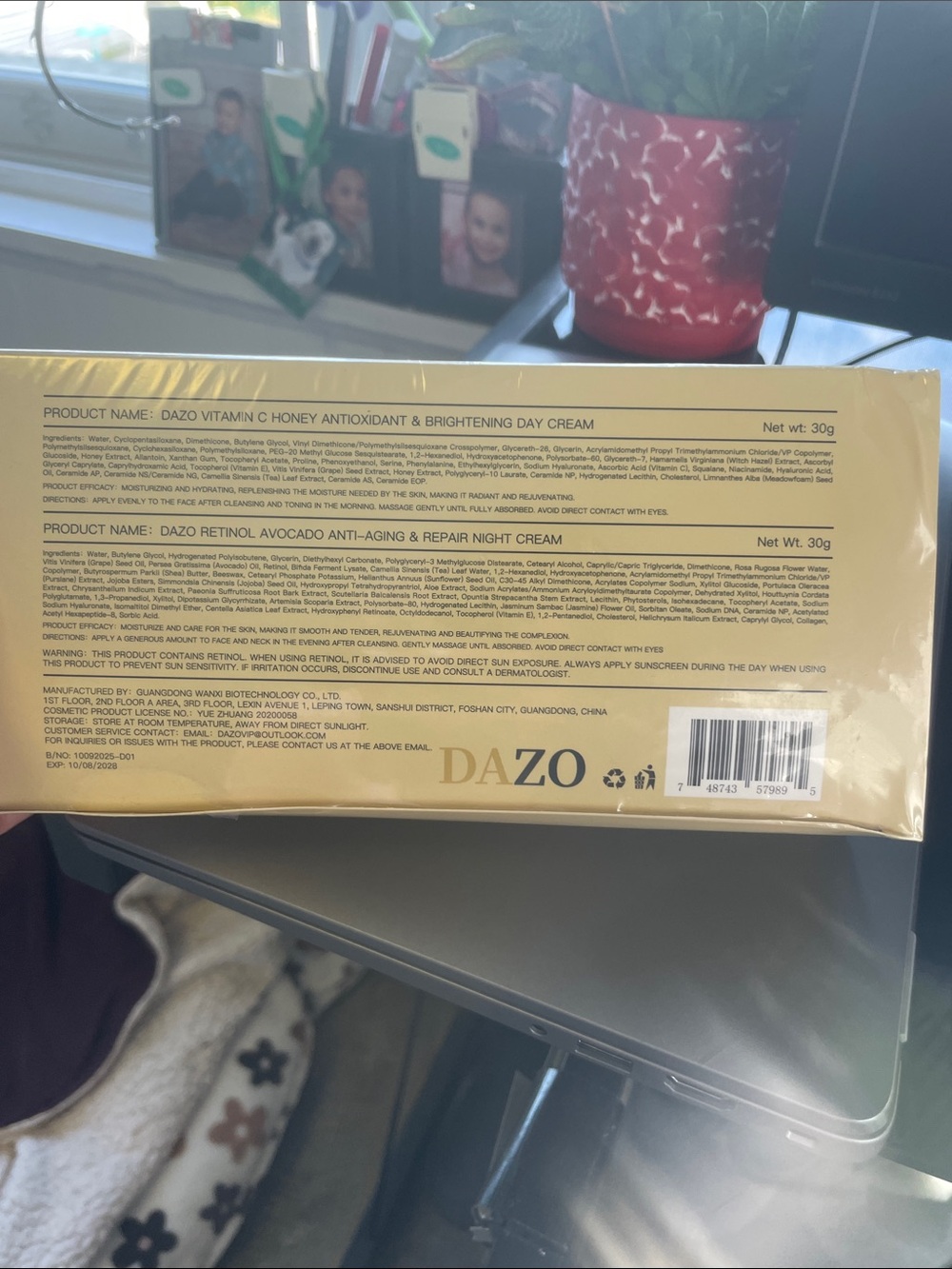 DAZO Vitamin C Honey Day Cream & Retinol Avocado Night Cream Duo - Picture 4 of 4